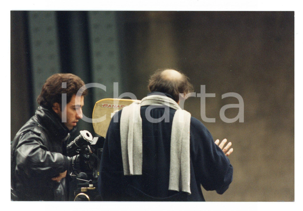 Fotografia d epoca originale 1994 FERROVIE DELLO STATO Adriano CELENTANO Backstage spot  Foto 15x10 cm 40 1