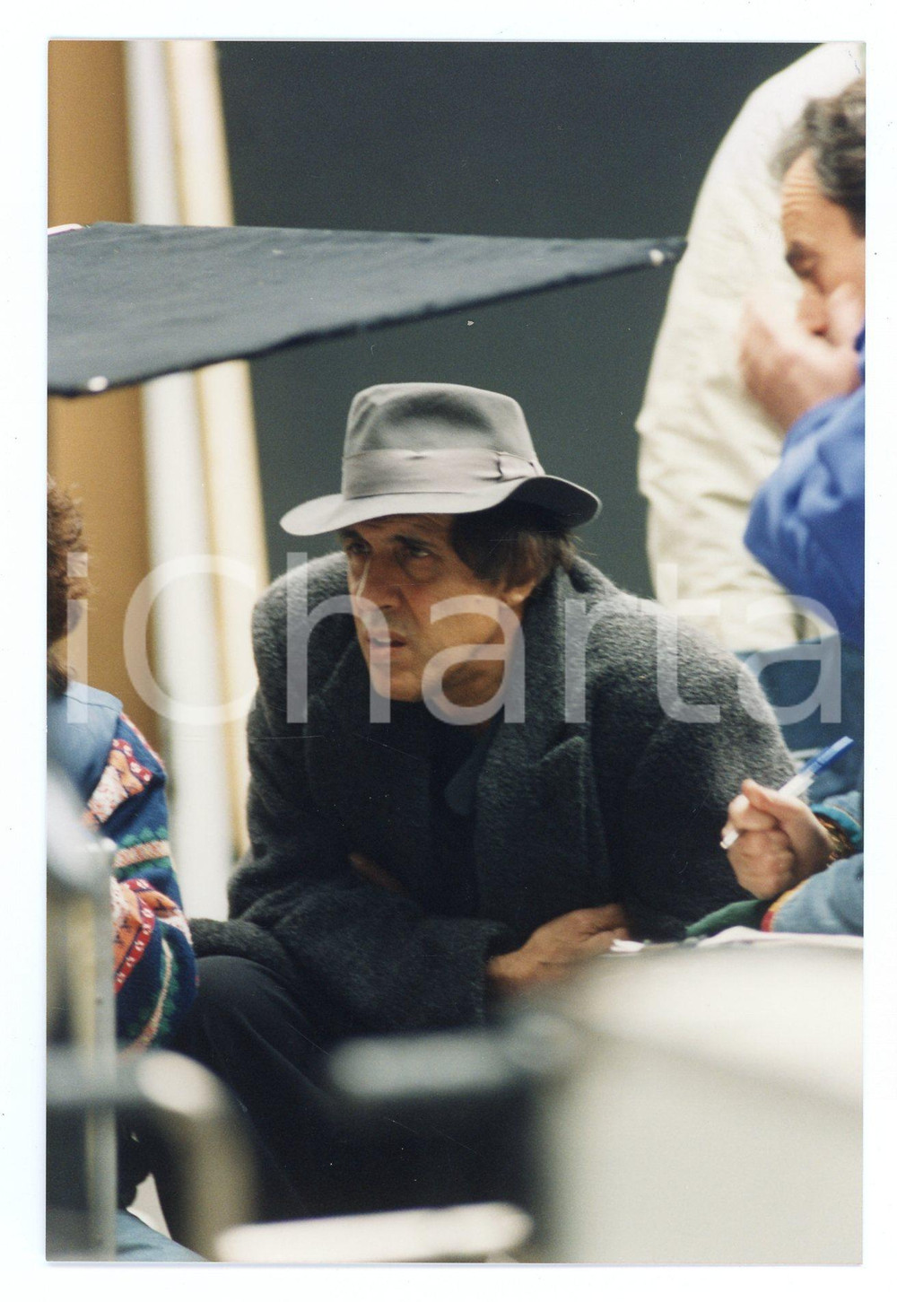 Fotografia d epoca originale 1994 FERROVIE DELLO STATO Adriano CELENTANO Backstage spot  Foto 10x15 cm 44 1