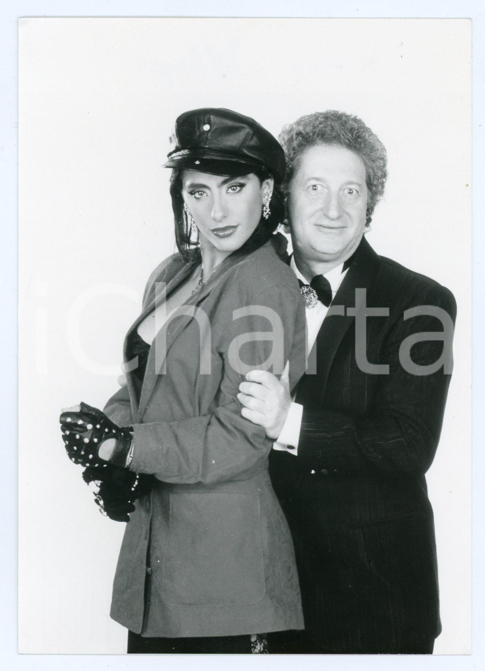 Fotografia d epoca originale 1988 ODIENS Sabrina SALERNO Gianfranco D ANGELO Foto 12x17 cm 1