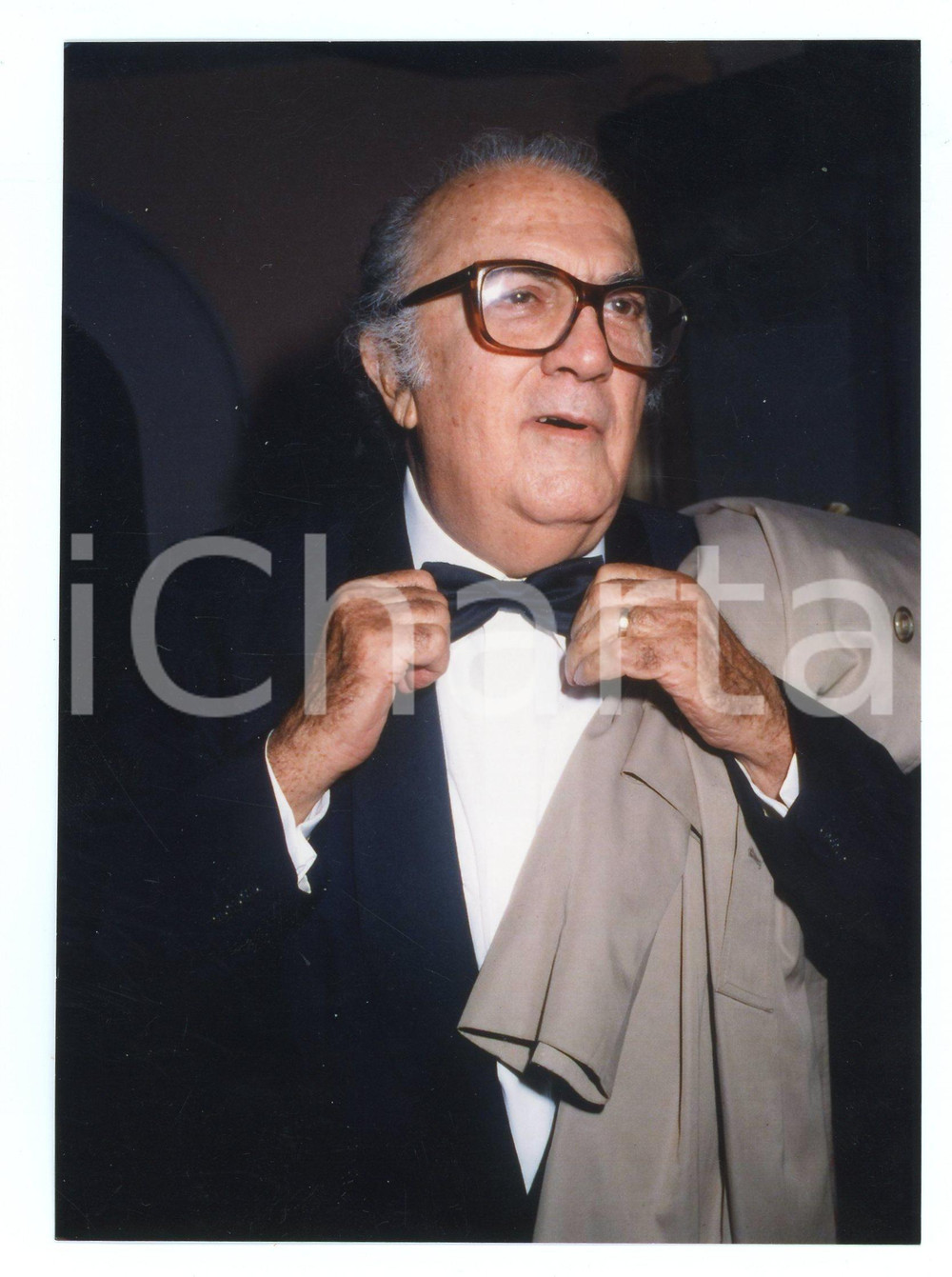 Fotografia d epoca originale 1990 MOSTRA DEL CINEMA DI VENEZIA Federico FELLINI  Foto 12x18 cm 1
