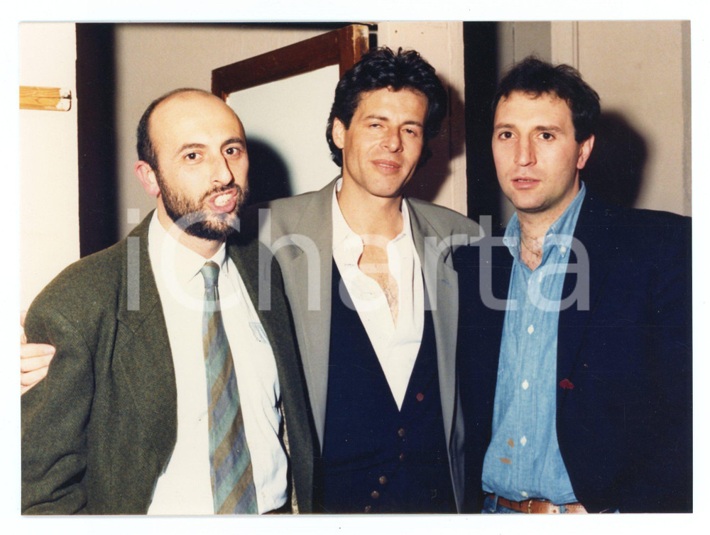 Fotografia d epoca originale 1985 ca LA BUSSOLA DI FOCETTE Claudio BAGLIONI in concerto  Foto 17x12 cm 4 1