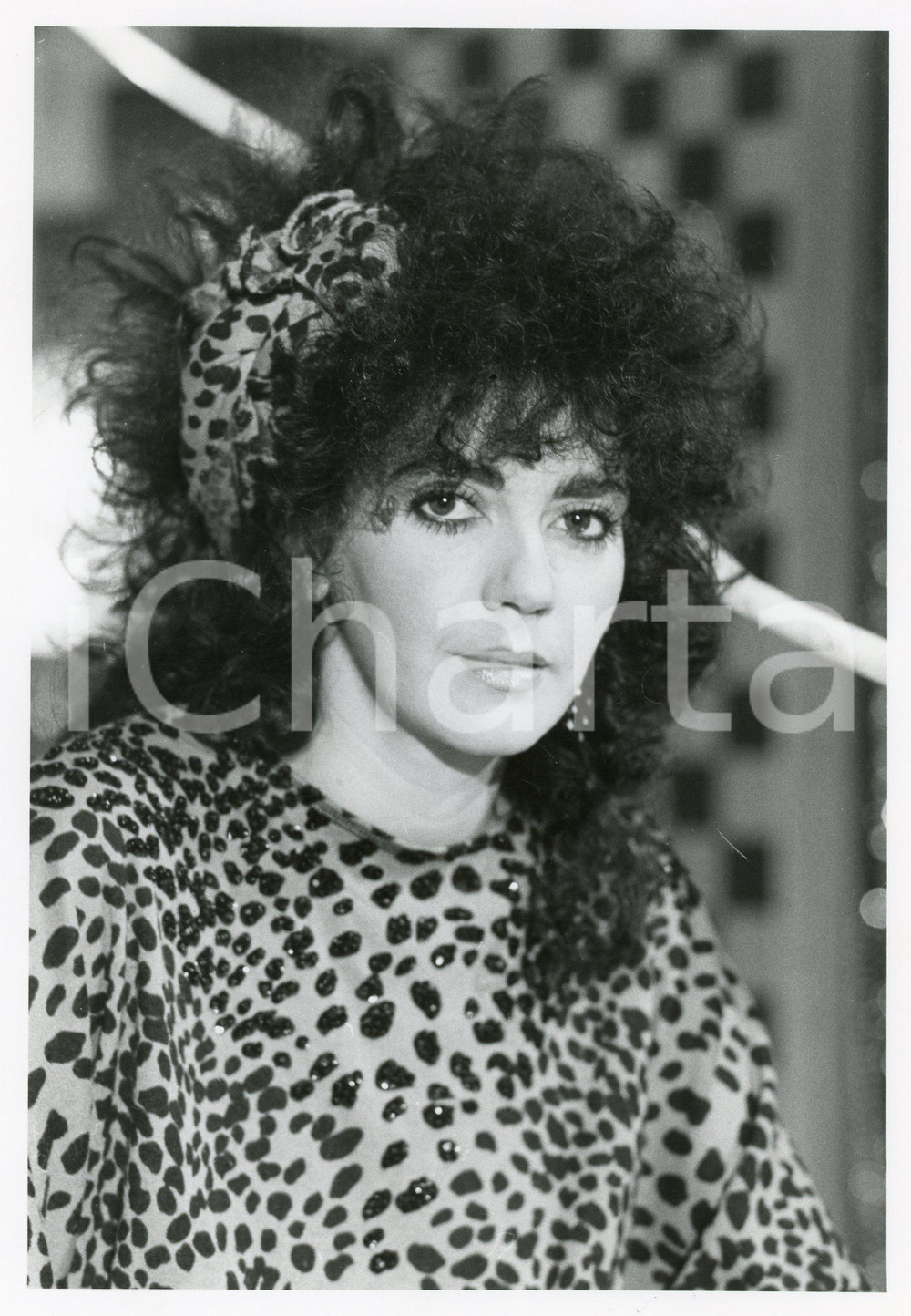 Fotografia d epoca originale 1985 ca ITALIA  MUSICA Marina FIORDALISO Ritratto  Foto 18x24 cm 1
