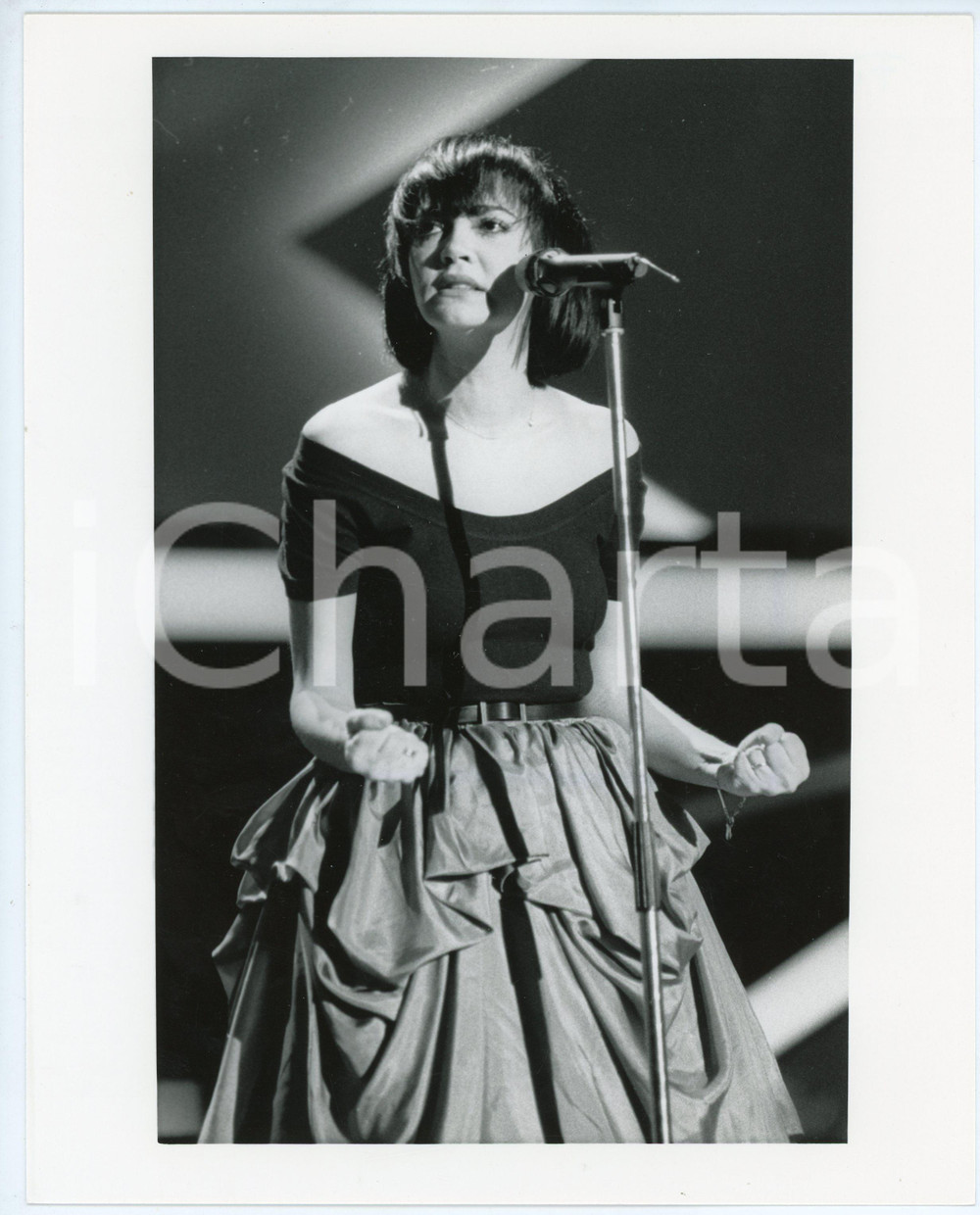Fotografia d epoca originale 1985 ca ITALIA  MUSICA Marina FIORDALISO Ritratto  Foto 20x25 cm 8 1