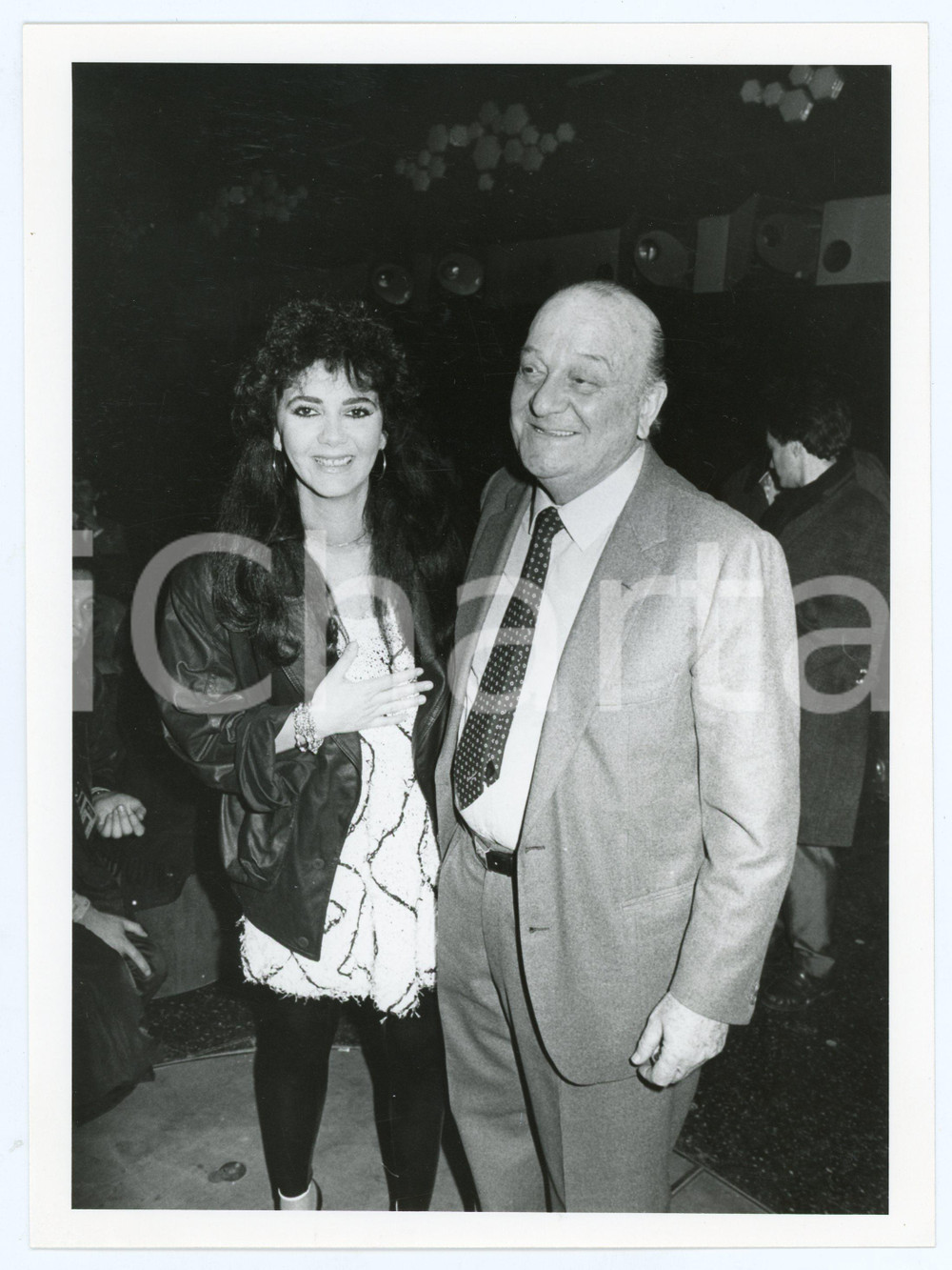 Fotografia d epoca originale 1985 ca ITALIA  MUSICA Marina FIORDALISO Gianni RAVERA  Foto 18x24 cm 1