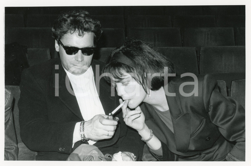 Fotografia d epoca originale 1985 ca ITALIA  MUSICA Marina FIORDALISO Paolo TONOLI Foto 25x20 cm 1