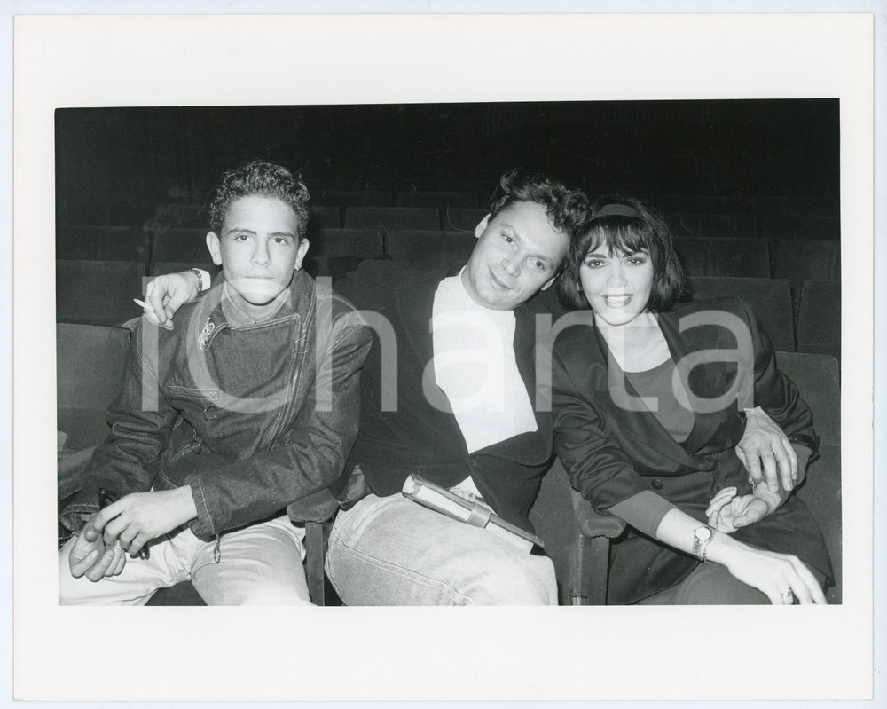 Fotografia d epoca originale 1985 ca ITALIA  MUSICA Marina FIORDALISO Paolo e Paolino TONOLI Foto 25x20 cm 1 1