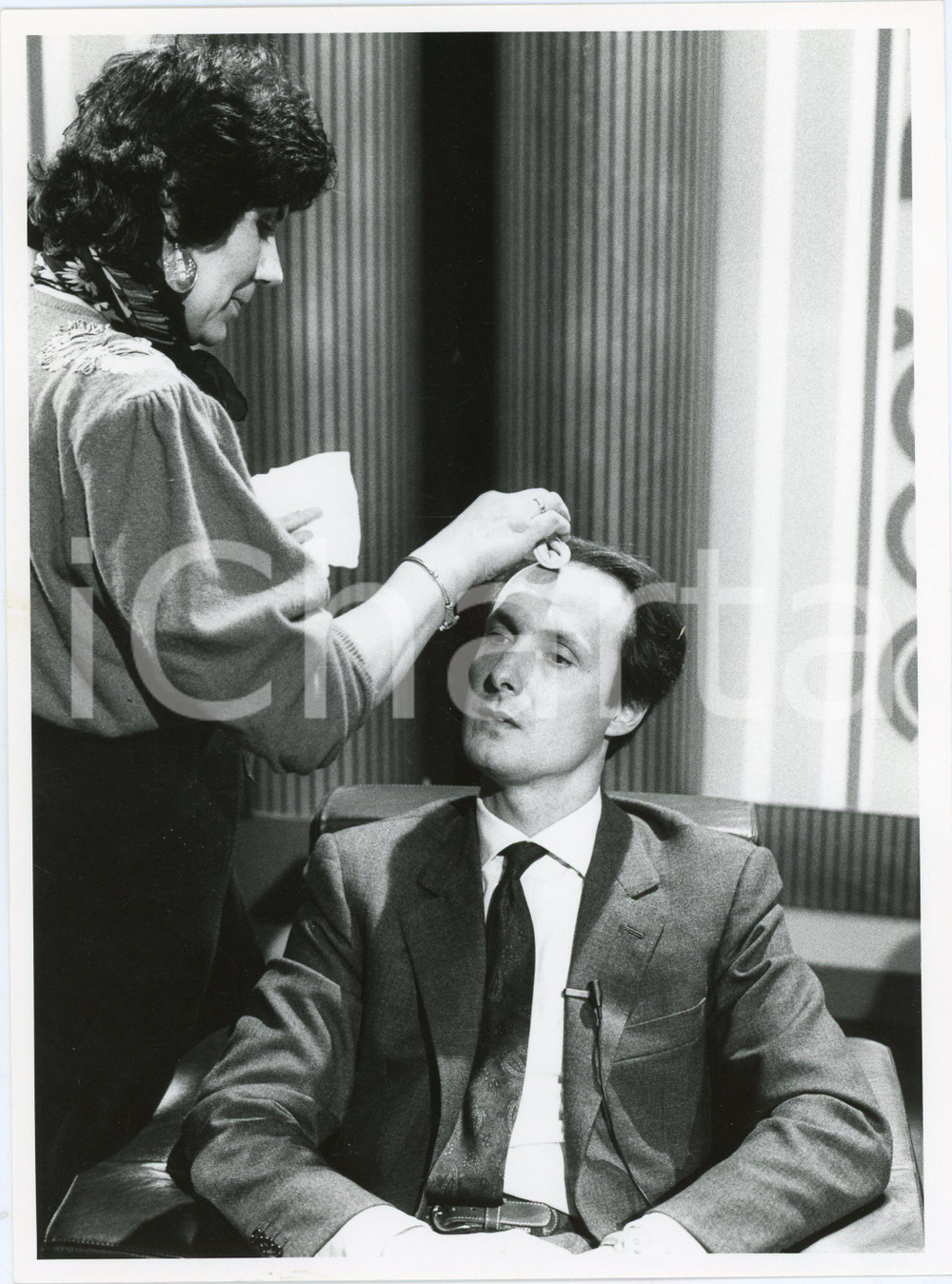 Fotografia d epoca originale 1985 ca RAI DUE  OGGI E DOMANI Jody VENDER Foto 17x24 cm 1 1