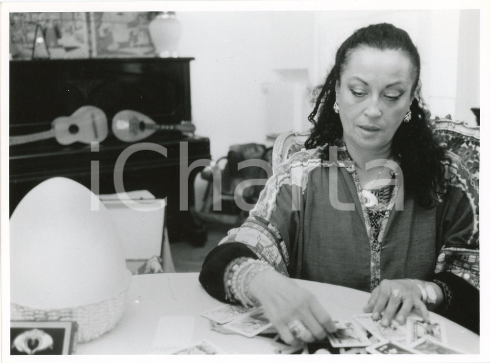 Fotografia d epoca originale 1990 ca MILANO Paola BUZZI Ritratto  Foto 24x18 cm 1