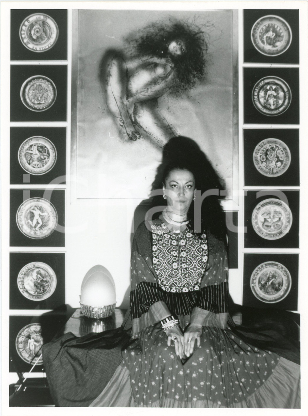 Fotografia d epoca originale 1990 ca MILANO Paola BUZZI Ritratto  Foto 18x24 cm 2 1