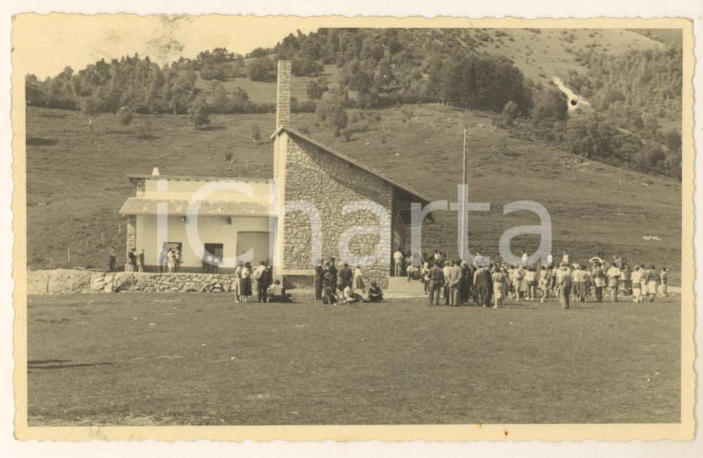 Fotografia d epoca originale 1954 ZELBIO CO Chiesa Madonna Immacolata  Messa inaugurale Foto 14x9 cm 1 1