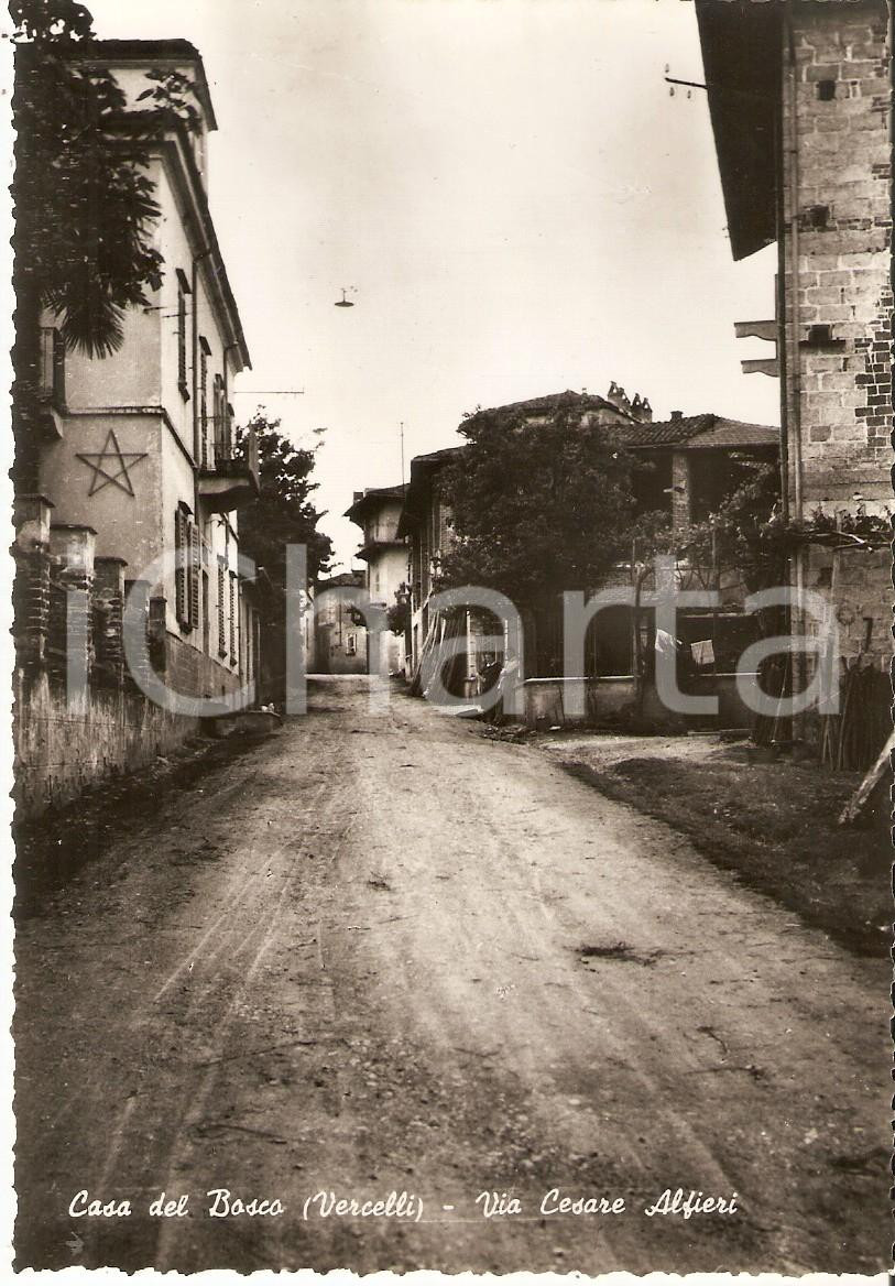 Cartolina originale da collezione 1955 ca SOSTEGNO  CASA DEL BOSCO Cascine in via Cesare Alfieri Cartolina 1 1