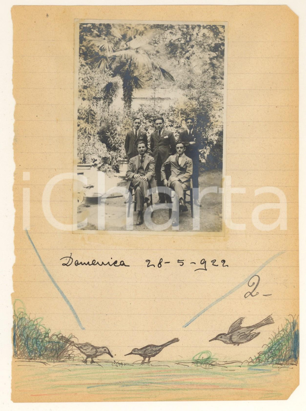 Fotografia d epoca originale 1922 BRESCIA ESCURSIONISMO UOEI  Giovanni Bignami e amici  Fotografia 1