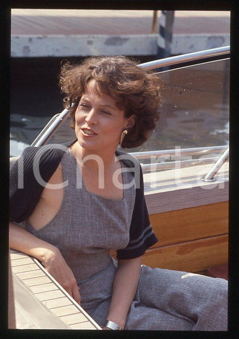 Fotografia d epoca originale 1995 ca Sigourney WEAVER Festival del cinema VENEZIA 35 mm vintage slide 9 1