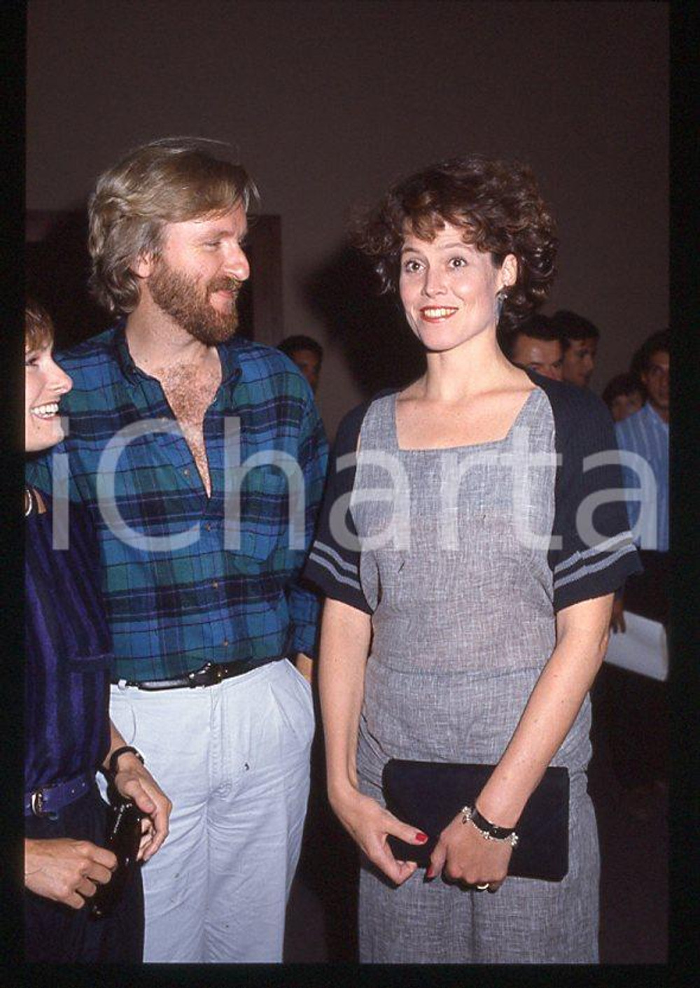 Fotografia d epoca originale 1995 ca Sigourney WEAVER James CAMERON  VENEZIA 35 mm vintage slide 1 1