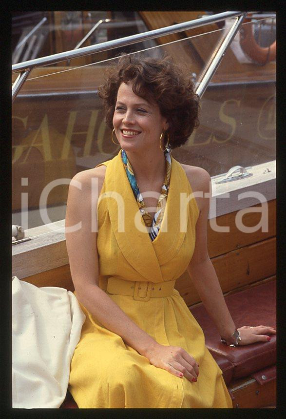 Fotografia d epoca originale 1995 ca Sigourney WEAVER Festival del cinema VENEZIA 35 mm vintage slide 26 1