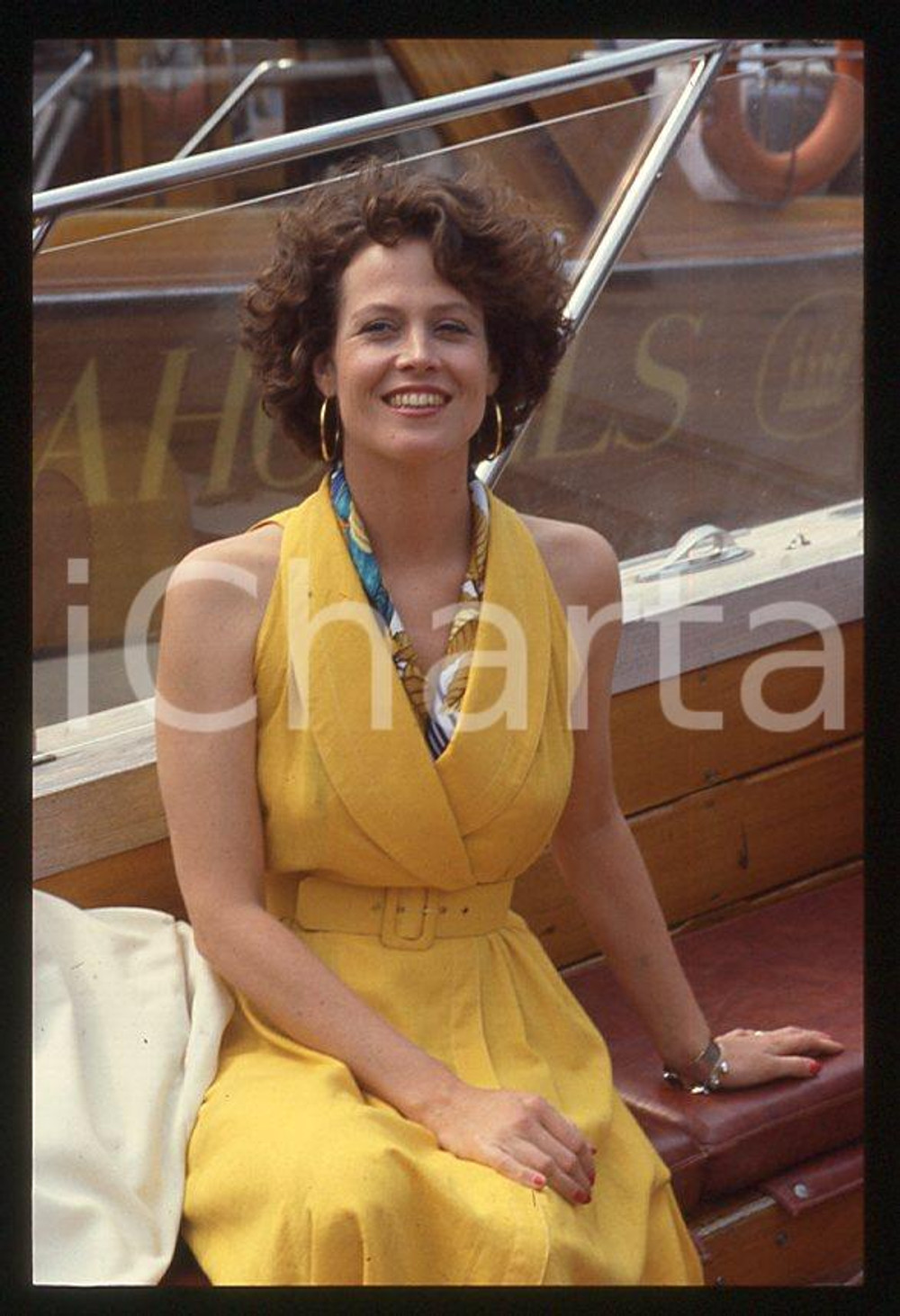 Fotografia d epoca originale 1995 ca Sigourney WEAVER Festival del cinema VENEZIA 35 mm vintage slide 29 1