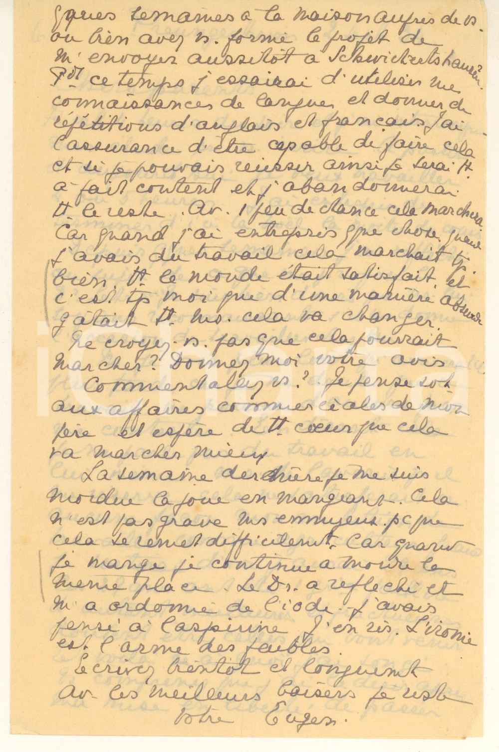 Autografo originale 1934 PREUNGESHEIM Lettera serial killer Eugen WEIDMANN ai genitori AUTOGRAFO 1