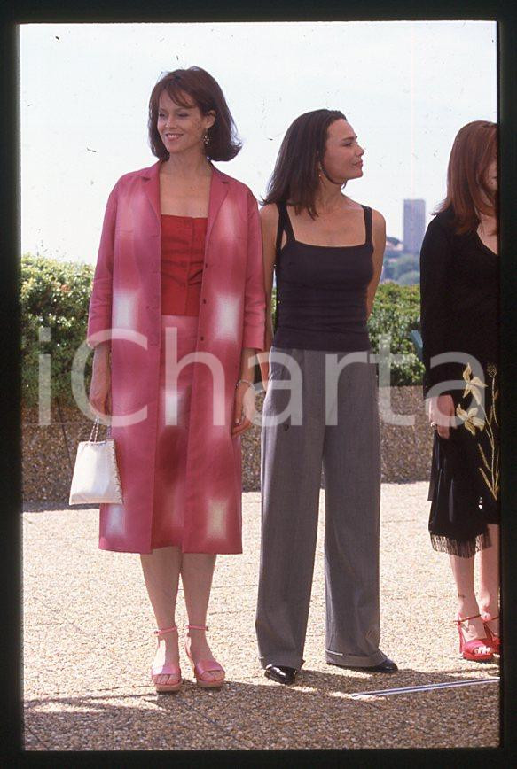 Fotografia d epoca originale 1990 ca Sigourney WEAVER Lena OLIN Festival CANNES 35 mm vintage slide 1 1