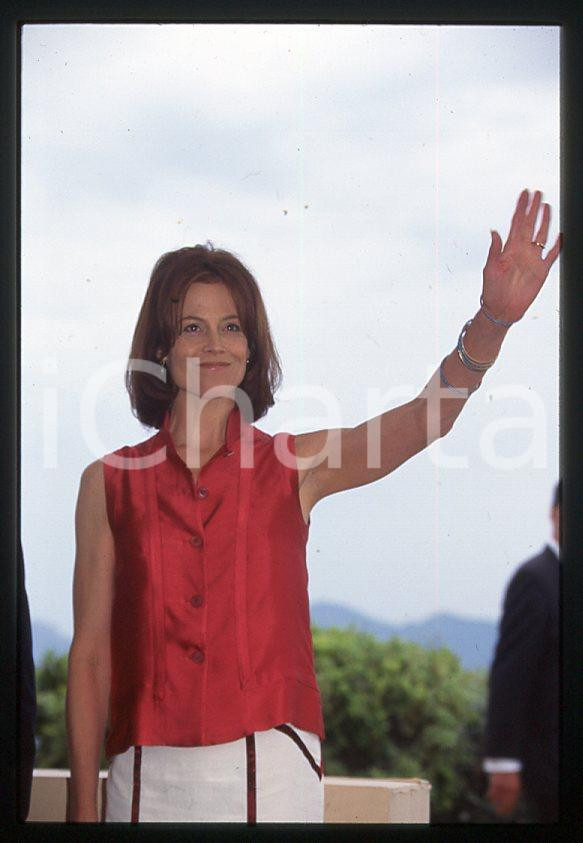 Fotografia d epoca originale 1990 ca Sigourney WEAVER Festival CANNES 35 mm vintage slide 1 1