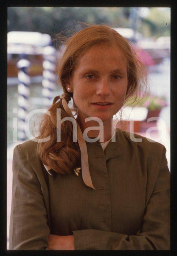 Fotografia d epoca originale 1985 ca Isabelle HUPPERT Mostra del cinema VENEZIA 35 mm vintage slide 2 1