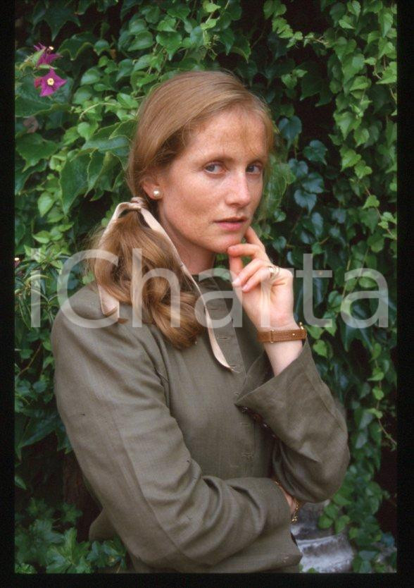 Fotografia d epoca originale 1985 ca Isabelle HUPPERT Mostra del cinema VENEZIA 35 mm vintage slide 6 1