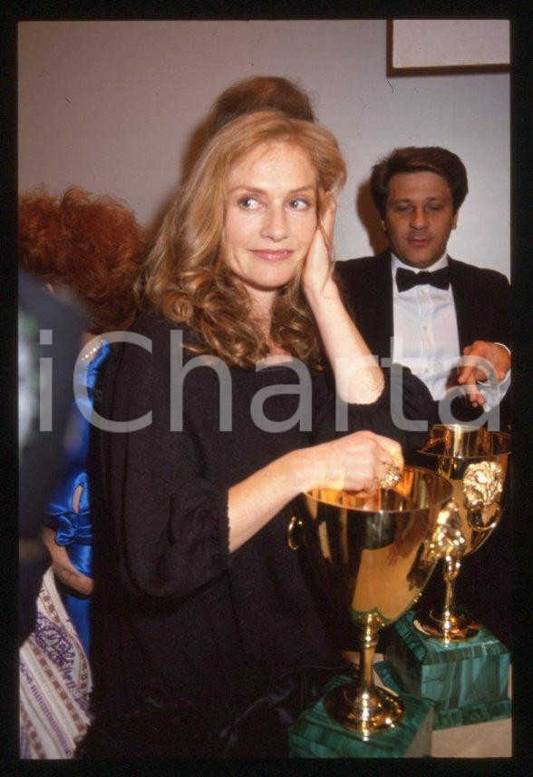 Fotografia d epoca originale 1988 Isabelle HUPPERT Mostra del cinema di VENEZIA 35 mm vintage slide 10 1