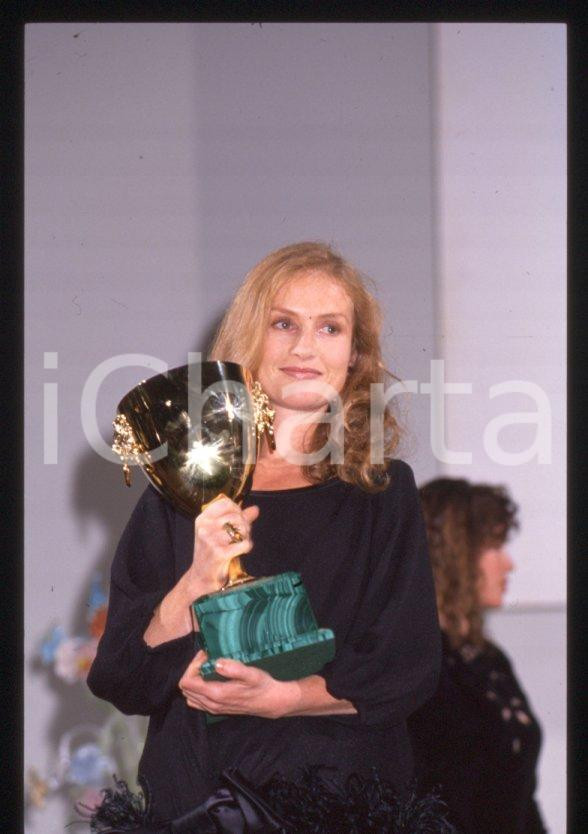 Fotografia d epoca originale 1988 Isabelle HUPPERT Mostra del cinema di VENEZIA 35 mm vintage slide 9 1