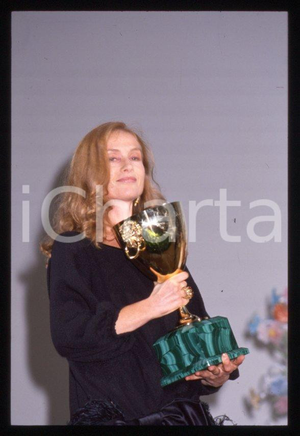 Fotografia d epoca originale 1988 Isabelle HUPPERT Mostra del cinema di VENEZIA 35 mm vintage slide 11 1
