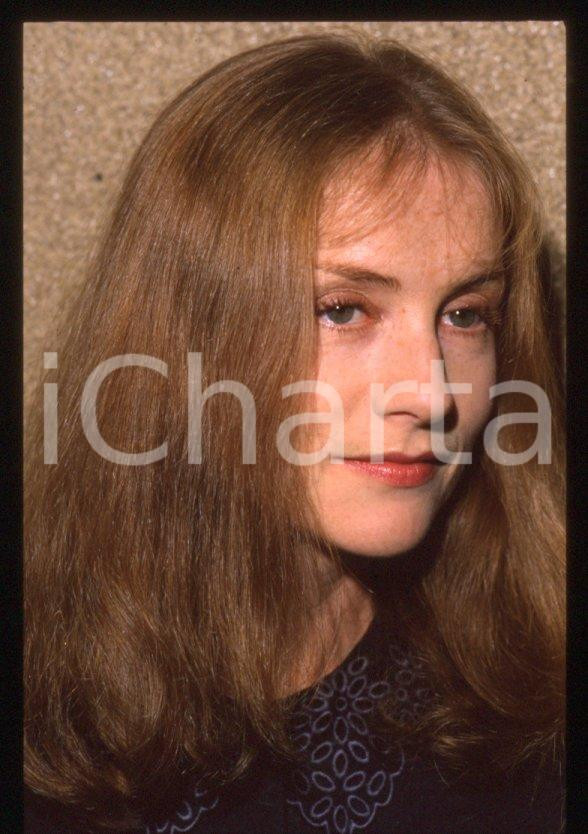 Fotografia d epoca originale 1990 ca Isabelle HUPPERT Ritratto attrice 35 mm vintage slide 4 1