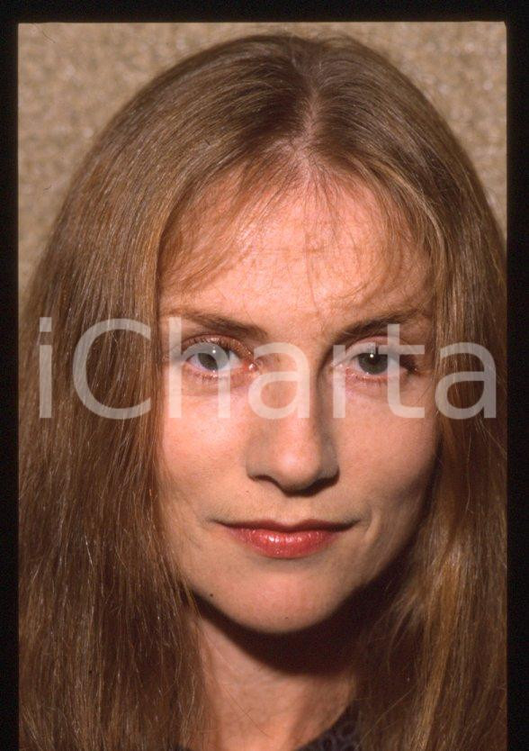 Fotografia d epoca originale 1990 ca Isabelle HUPPERT Ritratto attrice 35 mm vintage slide 7 1