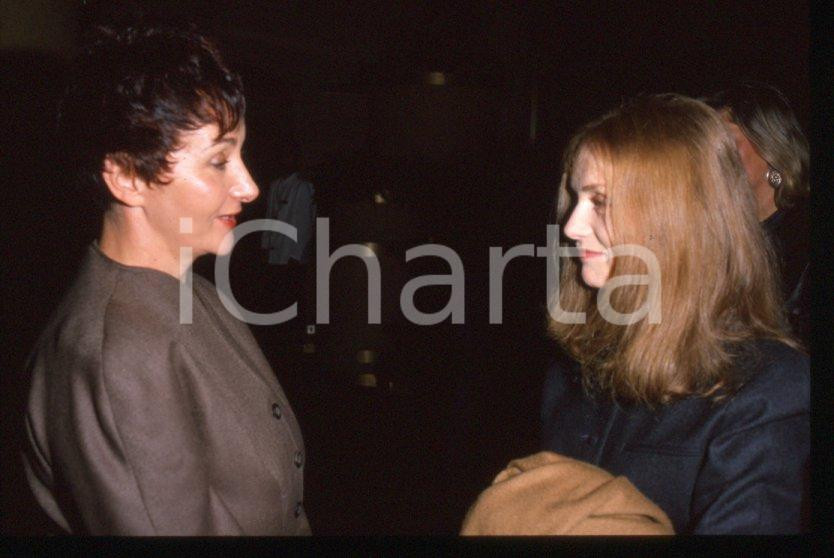 Fotografia d epoca originale 1990 ca Isabelle HUPPERT Ritratto attrice 35 mm vintage slide 11 1
