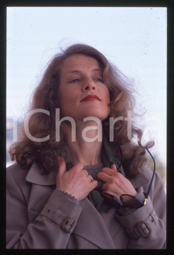 Fotografia d epoca originale 1995 ca Isabelle HUPPERT Festival di CANNES 35 mm vintage slide 8 1