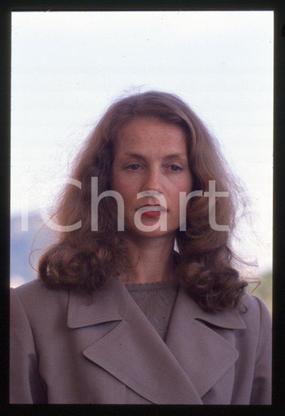Fotografia d epoca originale 1995 ca Isabelle HUPPERT Festival di CANNES 35 mm vintage slide 15 1
