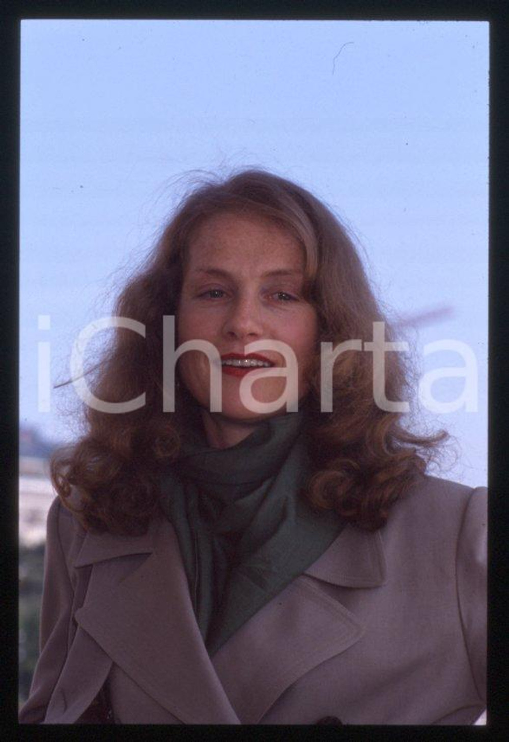 Fotografia d epoca originale 1995 ca Isabelle HUPPERT Festival di CANNES 35 mm vintage slide 16 1