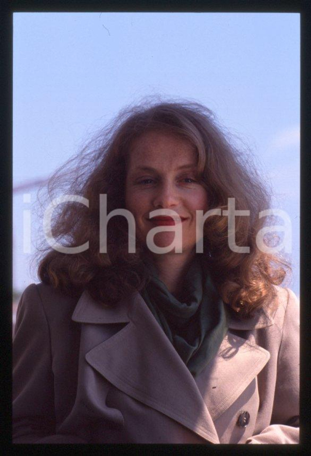 Fotografia d epoca originale 1995 ca Isabelle HUPPERT Festival di CANNES 35 mm vintage slide 18 1