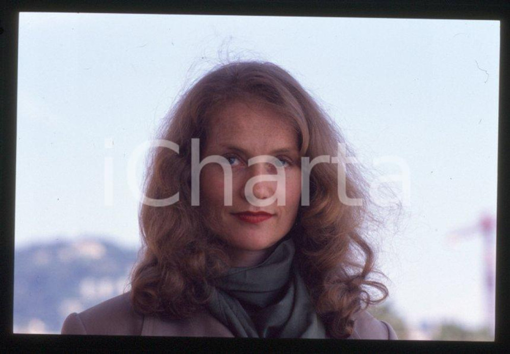 Fotografia d epoca originale 1995 ca Isabelle HUPPERT Festival di CANNES 35 mm vintage slide 22 1