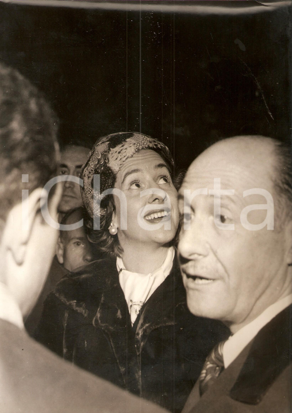 Fotografia d epoca originale 1960 MADRID Fabiola MORA Y ARAGON riceve l omaggio della cittÃ  Foto 2 1