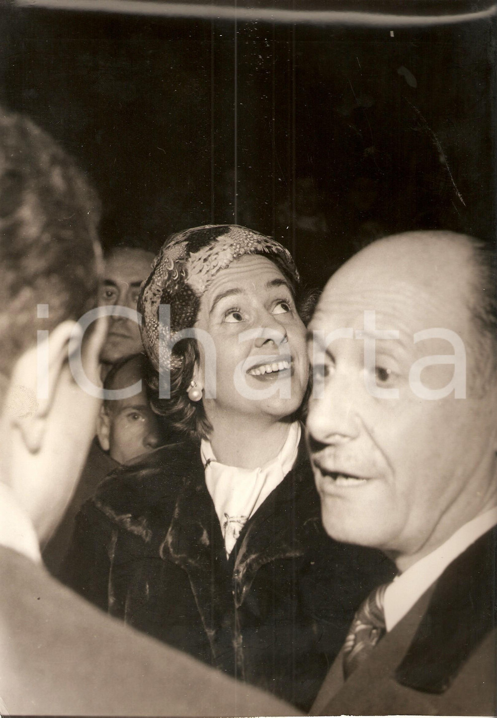 Fotografia d epoca originale 1960 MADRID Fabiola MORA Y ARAGON riceve l omaggio della cittÃ  Foto 3 1