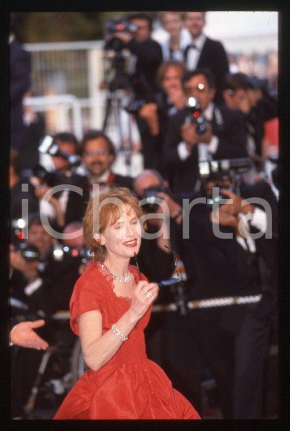 Fotografia d epoca originale 1998 Isabelle HUPPERT al Festival di CANNES 35 mm vintage slide 1 1