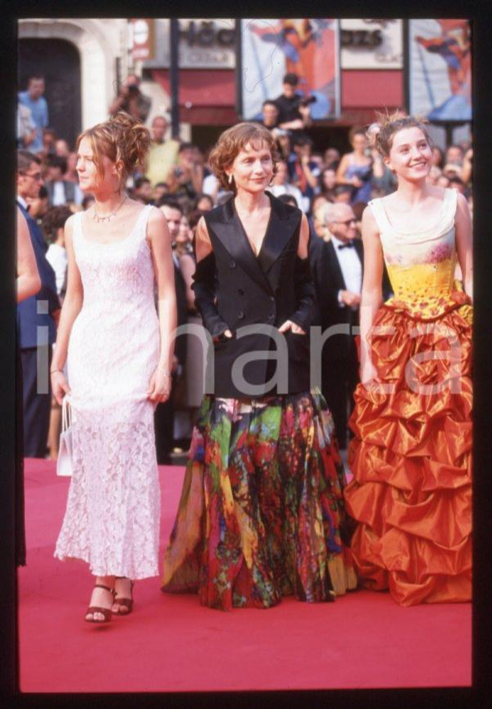 Fotografia d epoca originale 1998 Isabelle HUPPERT al Festival di CANNES 35 mm vintage slide 11 1