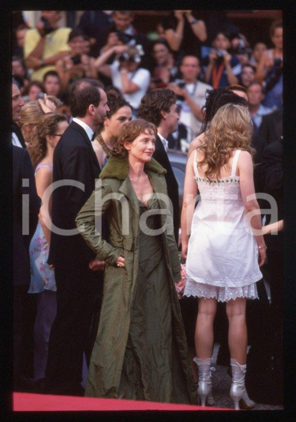 Fotografia d epoca originale 1998 Isabelle HUPPERT al Festival di CANNES 35 mm vintage slide 15 1