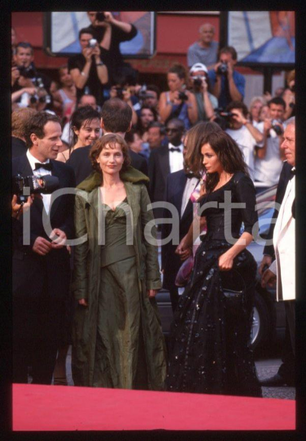 Fotografia d epoca originale 1998 Isabelle HUPPERT al Festival di CANNES 35 mm vintage slide 18 1