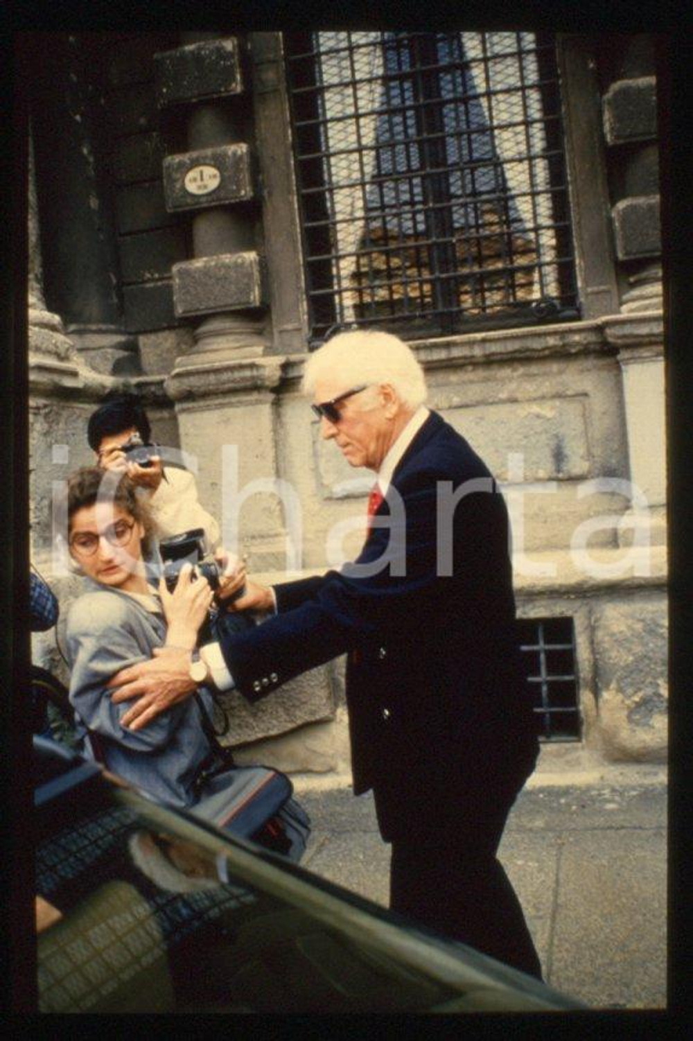 Fotografia d epoca originale 1988 MILANO Burt LANCASTER  35 mm vintage slide 12 1
