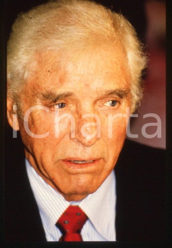 Fotografia d epoca originale 1988 MILANO Burt LANCASTER  35 mm vintage slide 22 1
