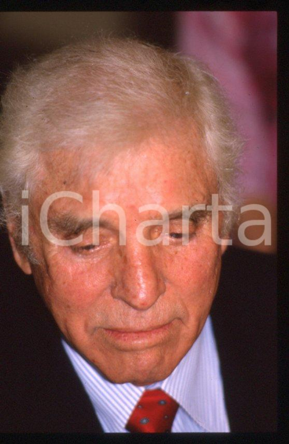 Fotografia d epoca originale 1988 MILANO Burt LANCASTER  35 mm vintage slide 35 1