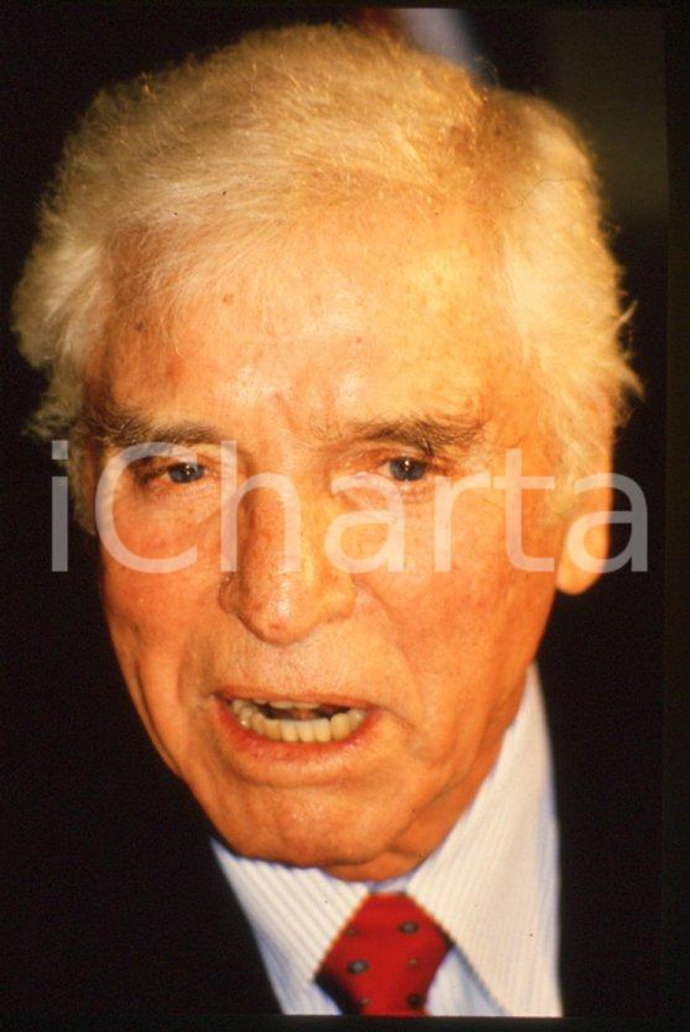 Fotografia d epoca originale 1988 MILANO Burt LANCASTER  35 mm vintage slide 38 1