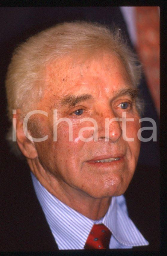 Fotografia d epoca originale 1988 MILANO Burt LANCASTER  35 mm vintage slide 44 1