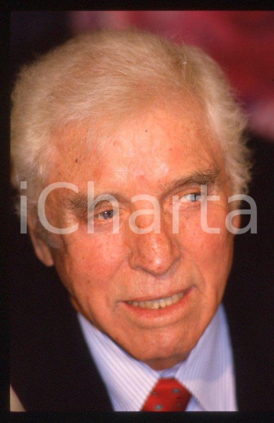 Fotografia d epoca originale 1988 MILANO Burt LANCASTER  35 mm vintage slide 48 1