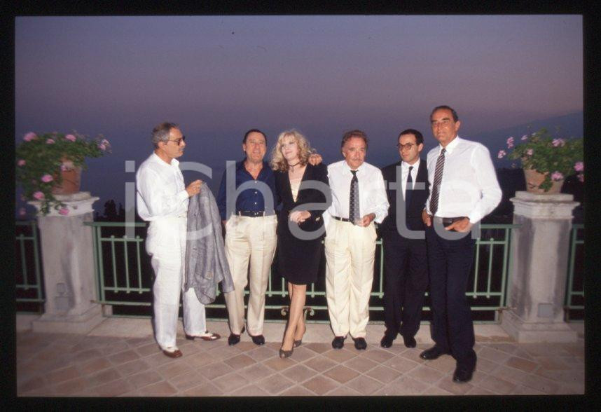 Fotografia d epoca originale 1990 Alberto SORDI Monica VITTI Ugo TOGNAZZI  TAORMINA 35 mm vintage slide 1