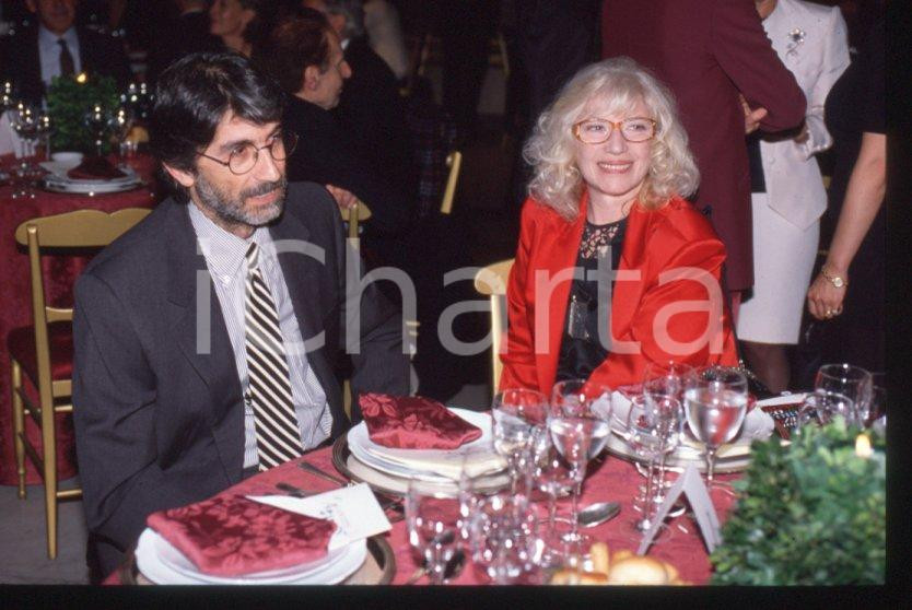 Fotografia d epoca originale 1995 ca Monica VITTI Roberto RUSSO  35 mm vintage slide 9 1